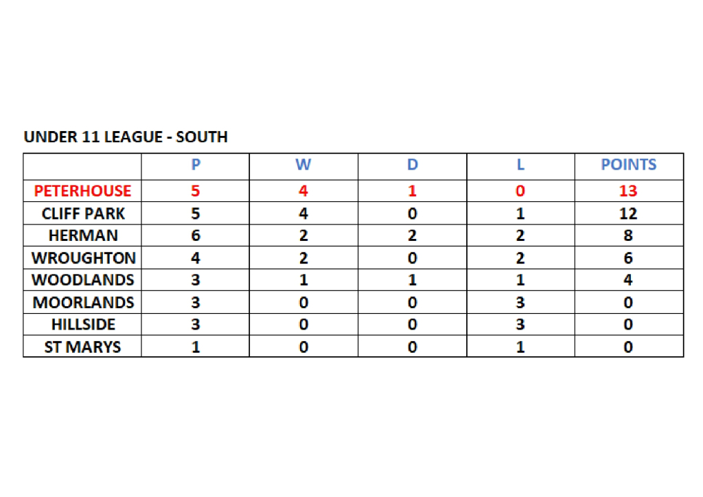 Ormiston Cliff Park Primary Academy Football League Tables